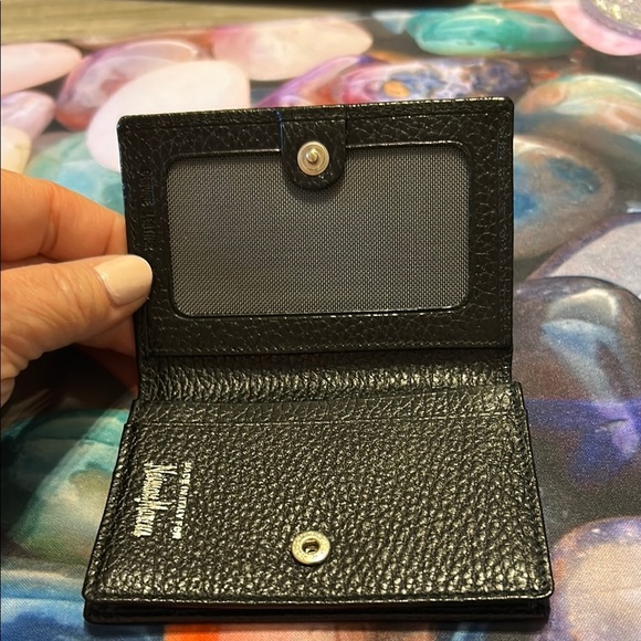 Neiman Marcus Black Leather ID Credit Card and Cash Wallet new without tags - Picture 9 of 9